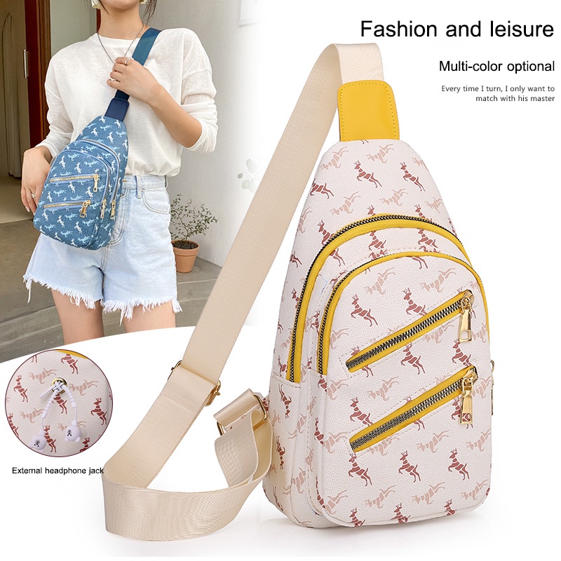 Túi Đeo Chéo Da Mềm Trọng Lượng Nhẹ Đơn Giản Thời Trang Cho Nữ