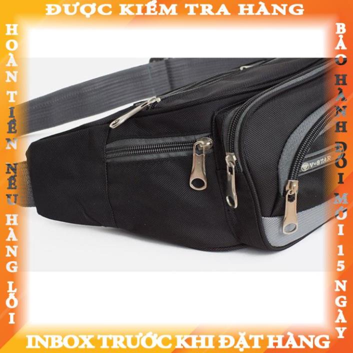 Túi đeo ngang bụng thể thao , túi bao tử chống thấm nước 6 ngăn tiện dụng V-Star amnguyen