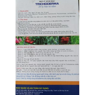 men ủ sinh học trichoderma 20 tỉ bào tử nấm (1kg)