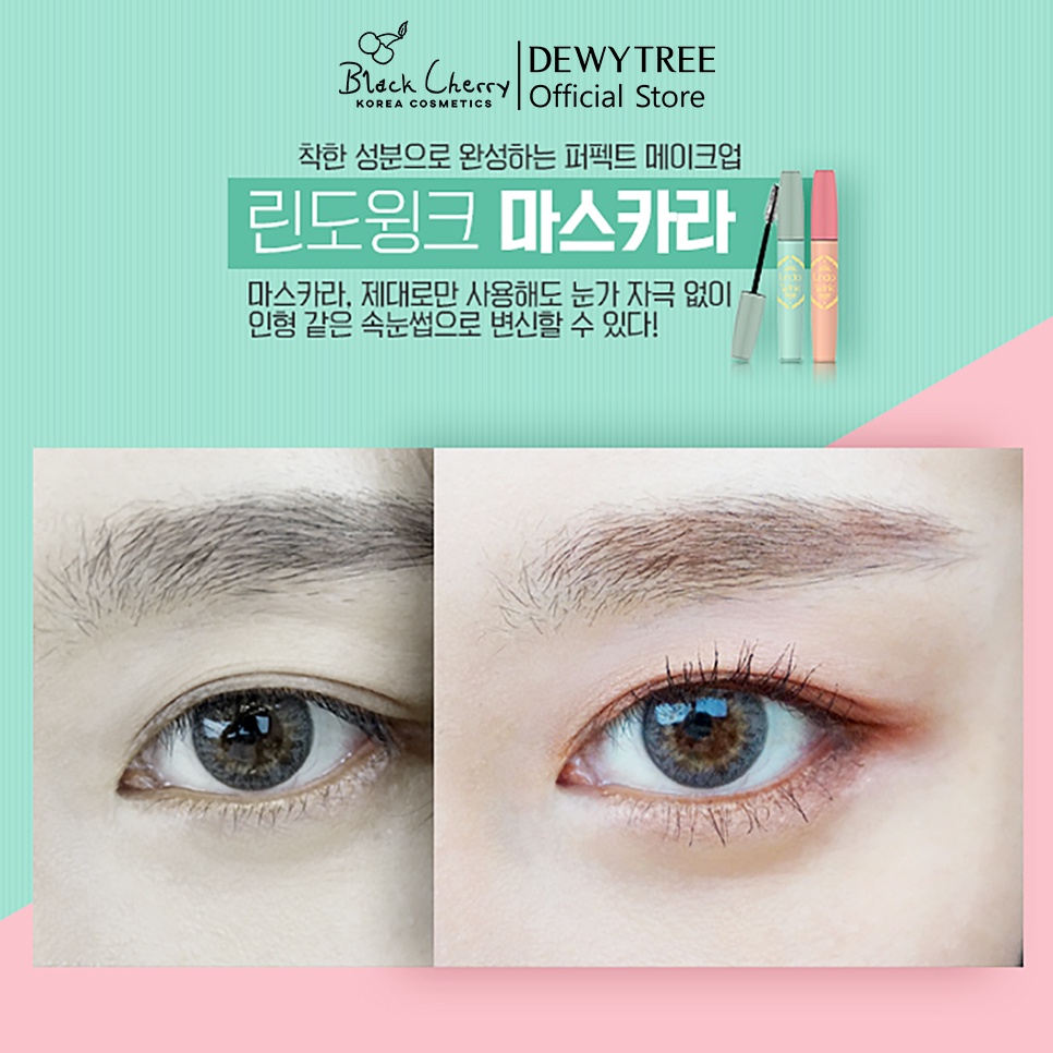 [Xả Hàng]Chuốt mi tạo độ dài chống vón cục không trôi Dewytree Lindo Wink Long Lash Mascara 6g