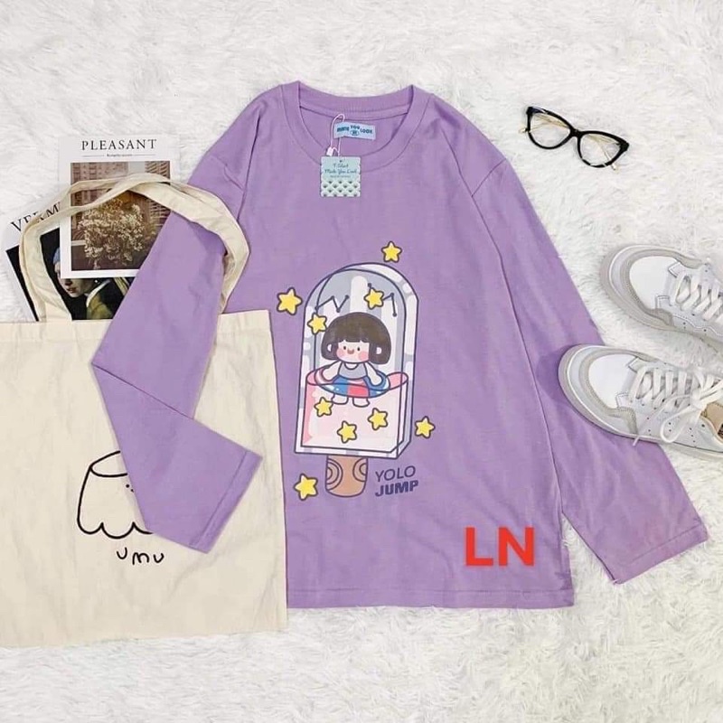 Áo xuông cây kem bé gái TH6