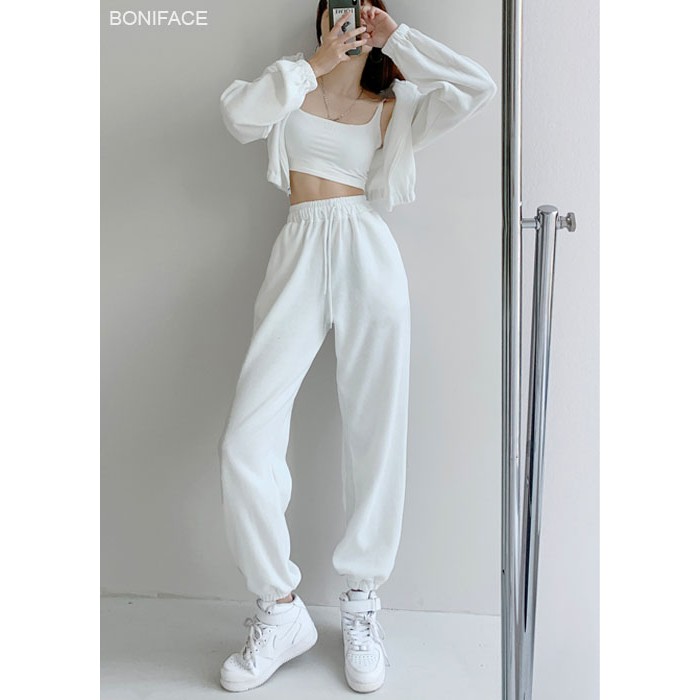 Quần Jogger nữ Boniface Jogger ống rộng cạp chun