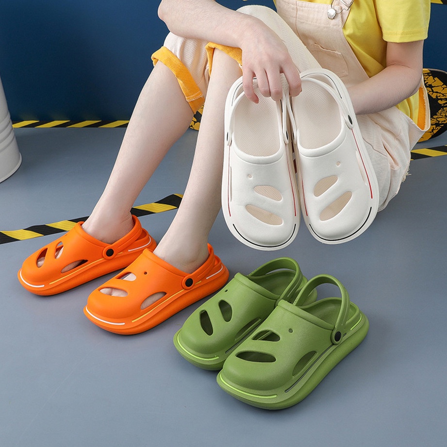 Dép Sandal Eva Đế Dày Màu Trơn Thời Trang Mùa Hè 2022 Cho Nữ