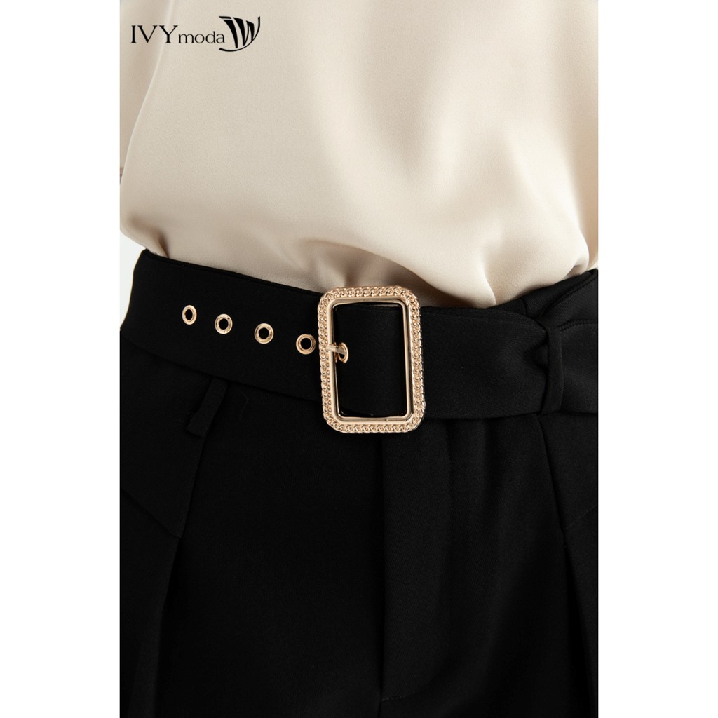 Quần dài nữ kèm đai thiết kế IVY moda MS 22M6300 | BigBuy360 - bigbuy360.vn