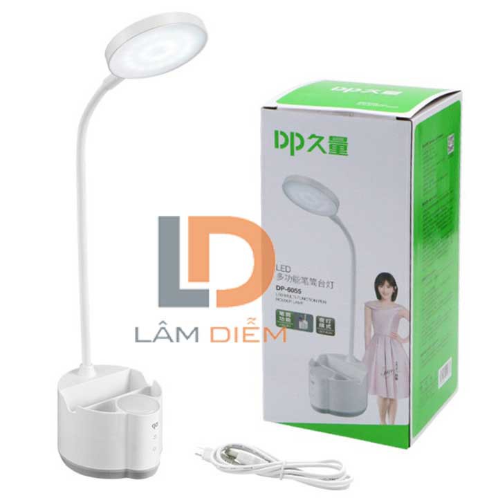 ĐÈN ĐỂ BÀN PIN SẠC USB LED CHỐNG CẬN THỊ 2 CHẾ ĐỘ SÁNG DP 6055