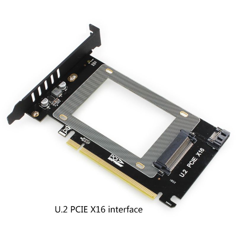 R* PCIE X16-U.2 SFF-8639 Expansion Card U2X16 Pci-express 3.0 4x X16 to U.2 NVMe PCIe SSD PCI-e to Card m2 NGFF 2.5 'SSD to PCI-E X16 Net x4 Adapter