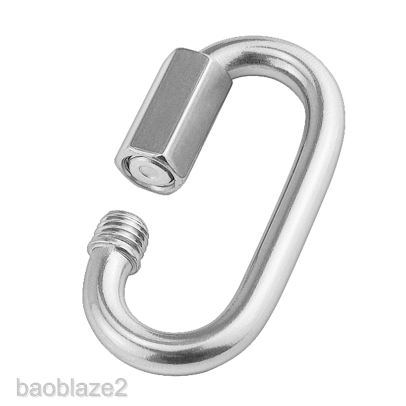 Móc Khóa Carabiner Bằng Thép Không Gỉ 304 5mm X 50mm