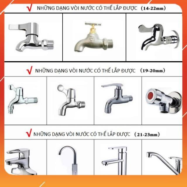 Bộ dây vòi xịt bơm nước tưới rửa ✔, tăng áp 3 lần, loại 20m 206701-2 đầu đồng,cút,nối đen + 🎁 đai