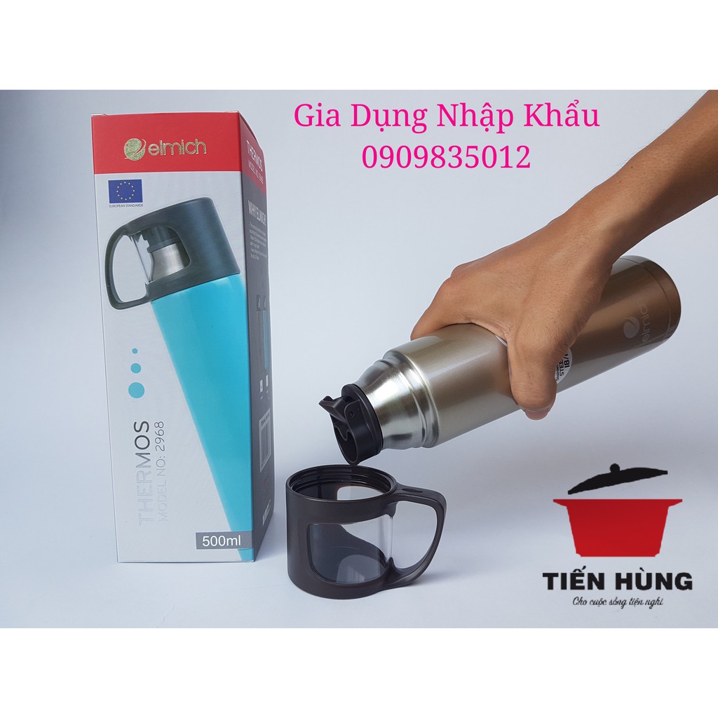 2242968 Bình giữ nhiệt Elmich inox 304 500ml EL2968