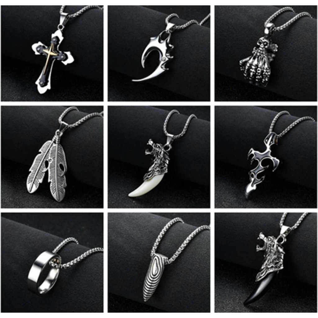 Vòng cổ cá tính thời trang bằng thép Titan cho nam nữ