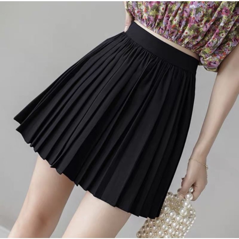 chân váy dập ly