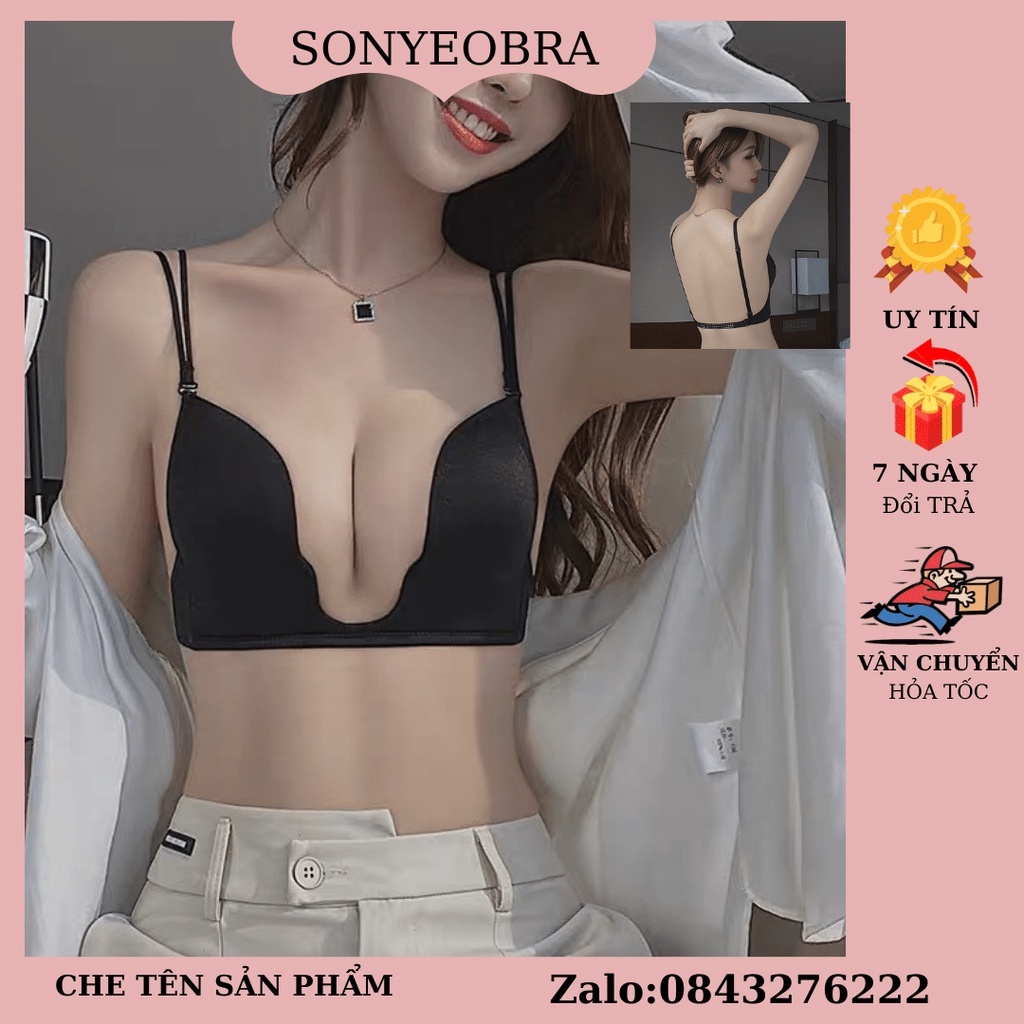 Áo lót nữ SONYEOBRA hở lưng su đúc tạo dáng hình chữ U nâng ngực - AB003