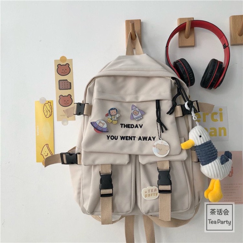 Balo Ulzzang Chống Thấm, Balo Chống Nước, Balo Đi Học, Balo Thời Trang, Balo Hot Trend - THE DAY YOU WENT AWAY