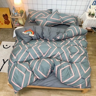 [HÀNG CAO CẤP] BỘ GA GIƯỜNG, DRAP GIƯỜNG COTTON SỌC ĐỎ ĐÔ