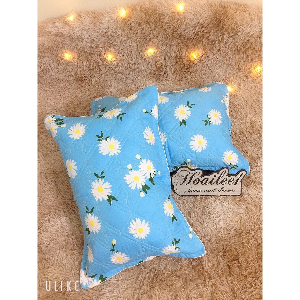 Vỏ gối đầu trần bông dày dặn kích thước 45x65cm, vỏ gối nằm poly cotton nhiều mẫu lựa chọn - MT.Decor