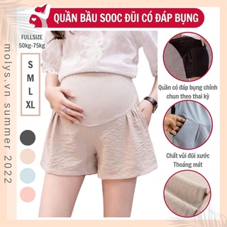 Quần bầu quần bầu sooc đũi siêu mịn mát ht8890
