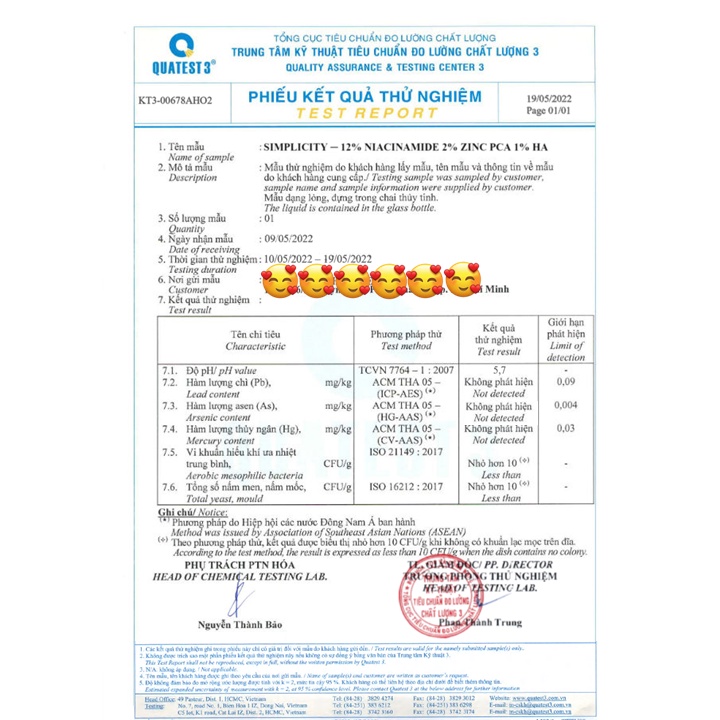 Serum trắng da se khít LCL và kiềm dầu 12% Niacinamide 2% Zinc PCA 1% HA
