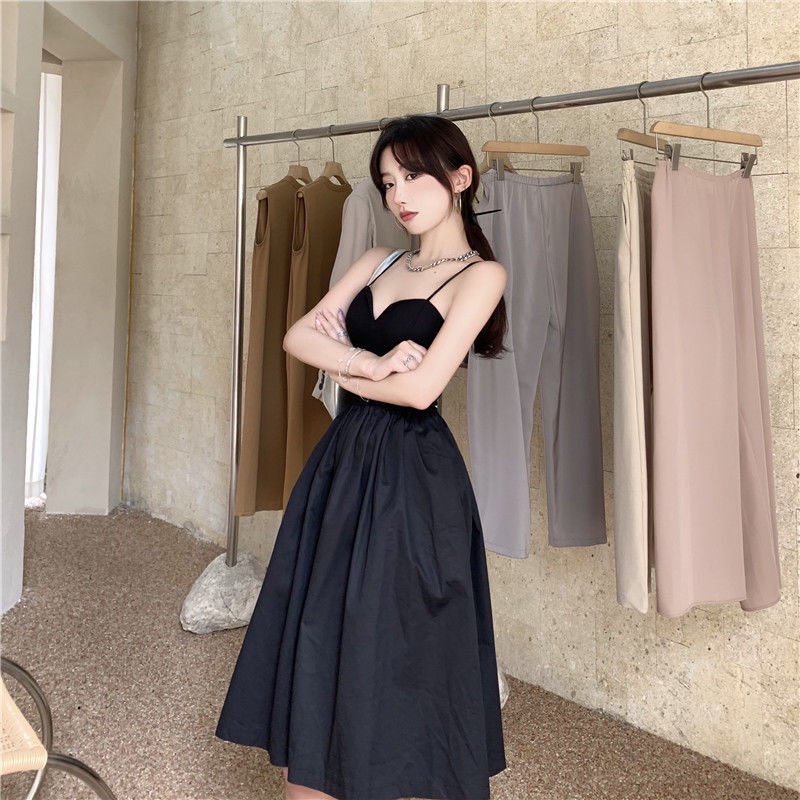 COZOK Đầm Không Tay Thiết Kế Mỏng Quyến Rũ Thời Trang