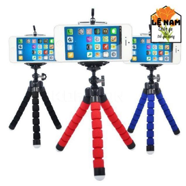 Tripod Bạch Tuộc 3 Chân Để Điện Thoại Để Bàn, Cầm Tay, Tặng Kèm Kẹp Điện Thoại - Lỗi 1 đổi 1