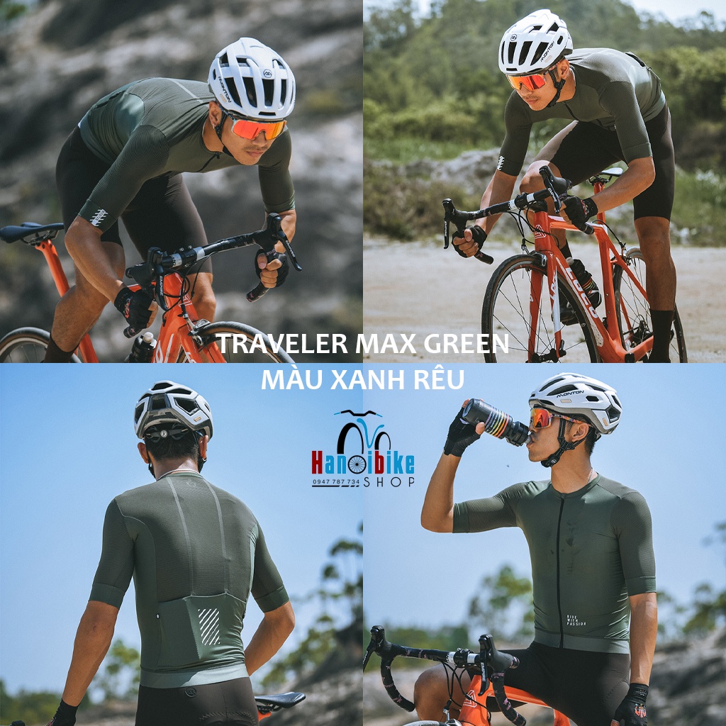 Áo đạp xe ngắn tay Monton Traveler Max nhiều màu urban +