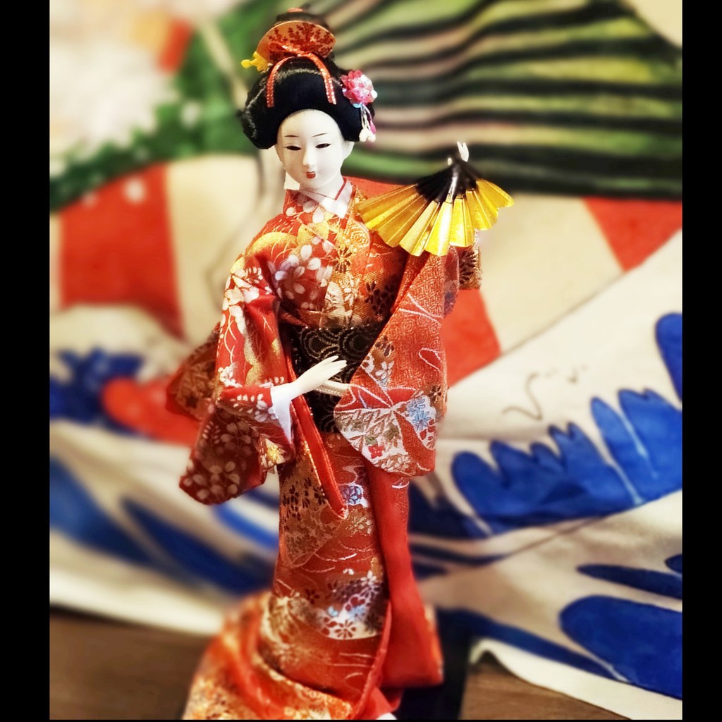 Búp bê Geisha dáng đứng cao 40cm