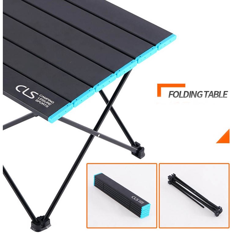 Bàn dã ngoại mặt nhôm xếp gọn (size L)