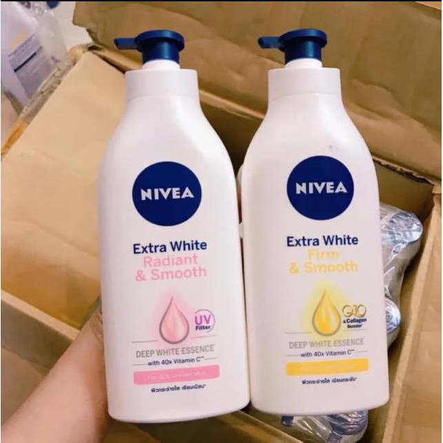 Sữa Dưỡng Thể NIVEA Extra White Q10 Dưỡng Ẩm Trắng Da 600ml Thái Lan