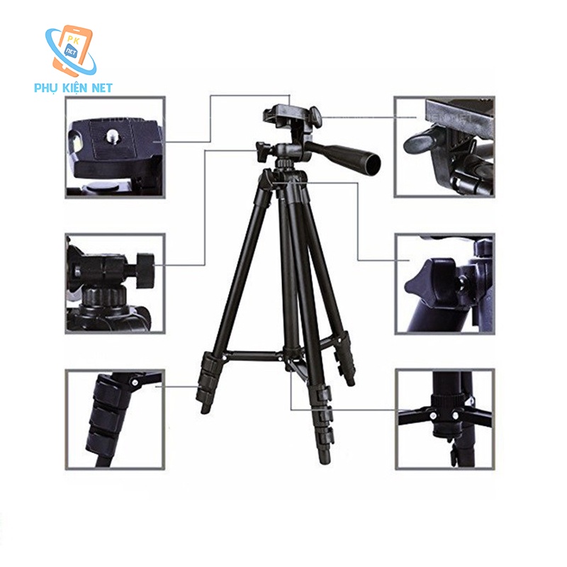 Gậy 3 chân Tripod TF 3120 mẫu mới 2018 [Tặng kèm kẹp đt và bao đựng]