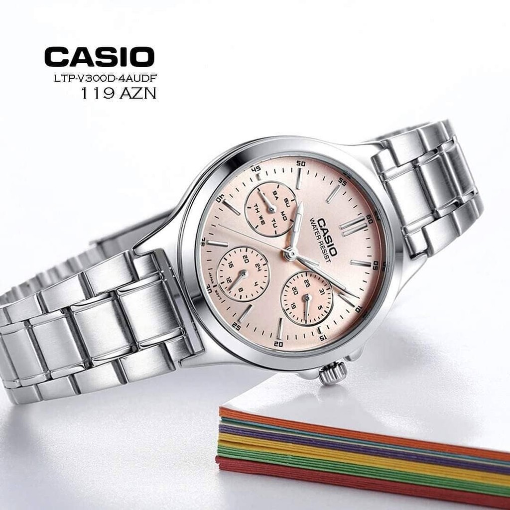 Đồng Hồ Nữ Dây Kim Loại Chính Hãng Casio LTP-V300D-4AUDF