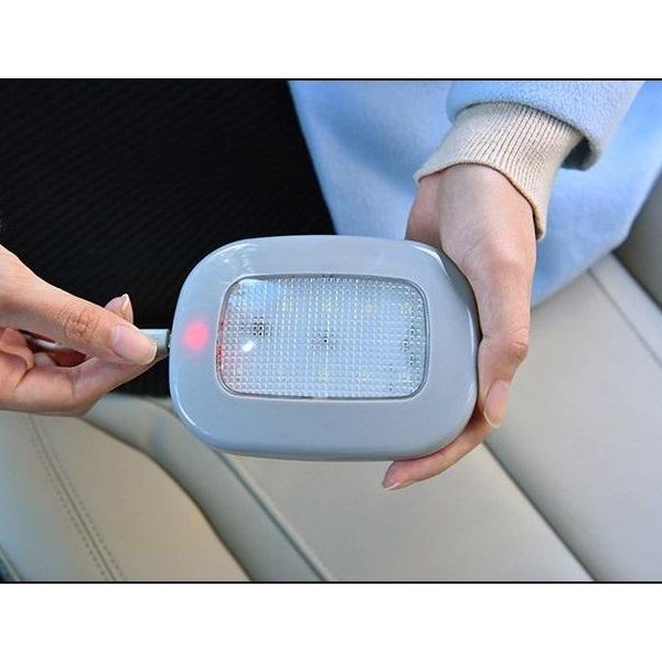 Đèn Led trần Ô tô đa năng có kèm dây sạc qua cổng usb 2W, DC 10 ~ 30V, 12x9cm ( màu trắng)
