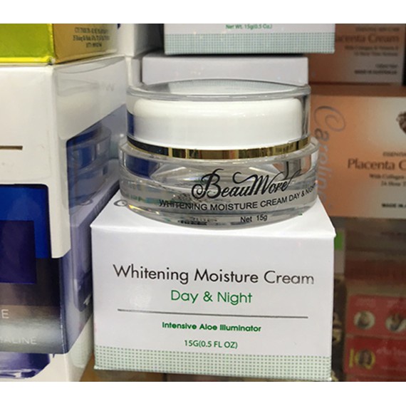 Kem Beaumore Whitening Moisture Cream Day &amp; Night 15g nha đam