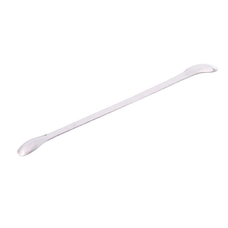 Muỗng thuốc thử phòng thí nghiệm 22cm hai đầu bằng thép không gỉ