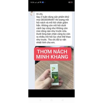 Hôi nách hôi chân ra mồ hôi tay chân Minh_Khang