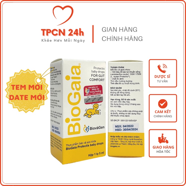 Men Vi Sinh BioGaia Protectis Drops Men vi sinh nhập khẩu chính hãng từ Thuỵ Điển