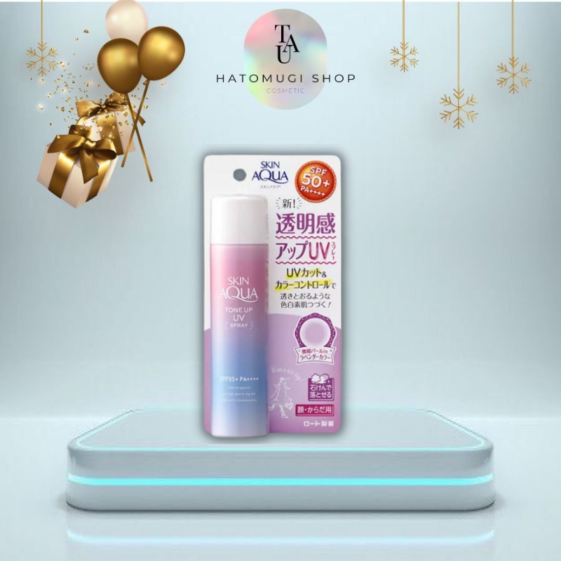 Xịt chống nắng Skin Aqua Tone Up UV Spf50+PA++++ - 70g nâng tông da Maneki