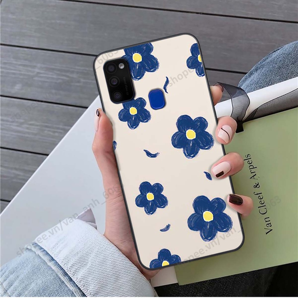 Ốp lưng Samsung M21 / M30s in hình hoa, gấu rich bear nghệ thuật, thời trang