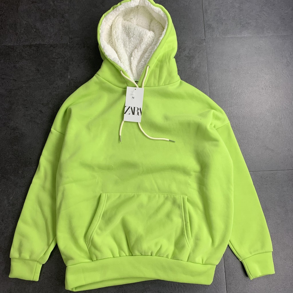 Aó hoodie nam nữ,Hoodie nỉ bông trơn mũ lót lông unisex, zing store