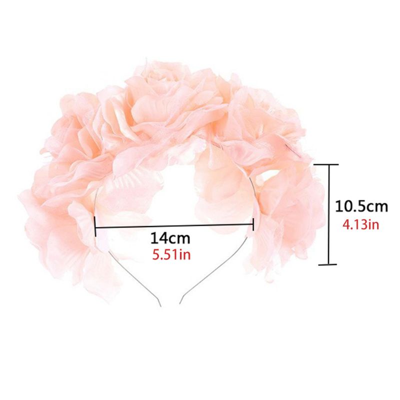 Vòng Hoa Đội Đầu 3D Bằng Kim Loại Cho Cô Dâu