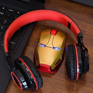 Chuột máy tính ironman Marvel sáng đèn
