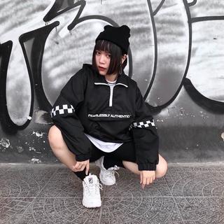 🔥 Áo Khoác Dù Viền Tay Caro