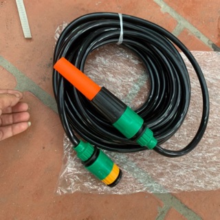 Bộ vòi xịt nước tưới cây, rửa xe nhựa cao cấp kèm 10m dây 8/11