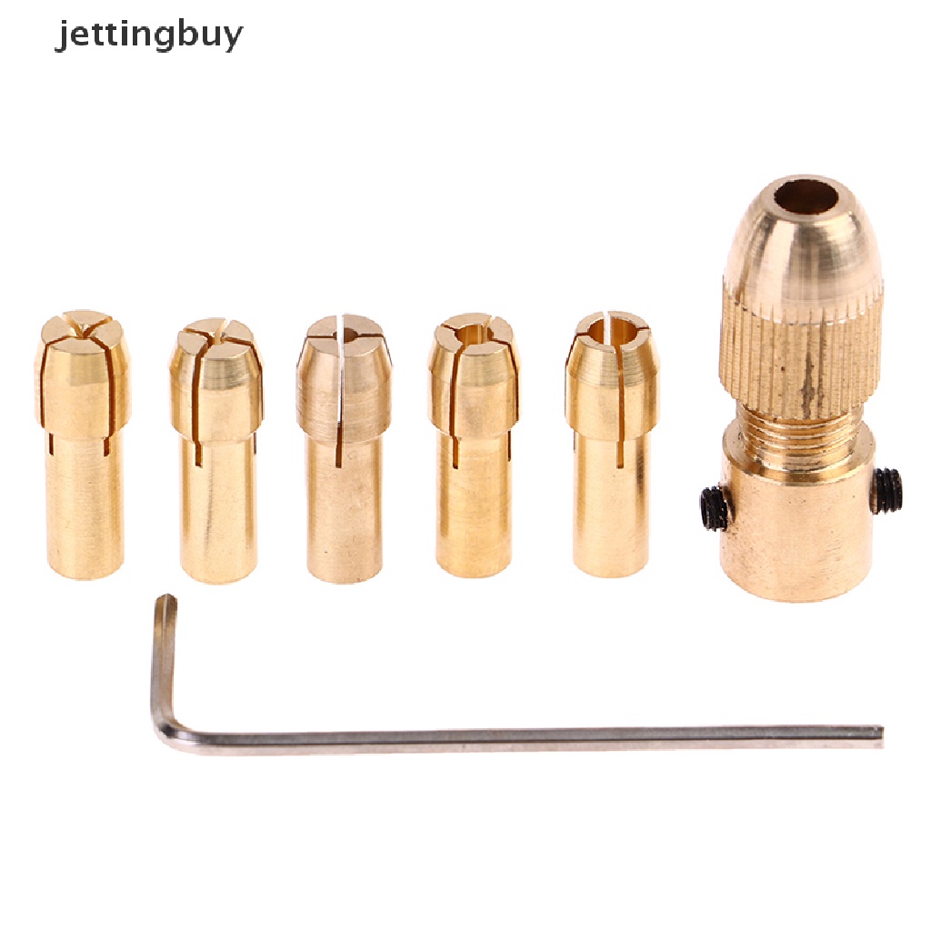 Đầu kẹp mũi khoan QDD JETTING bằng đồng thau cho động cơ điện xoay mini