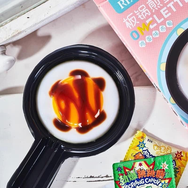 THẠCH NỔ ỐP LA ÁP CHẢO  FREESHIP CHẢO TRỨNG ĐỒ CHƠI KÈM KẸO DẺO CHO BÉ - Lùn Con Food