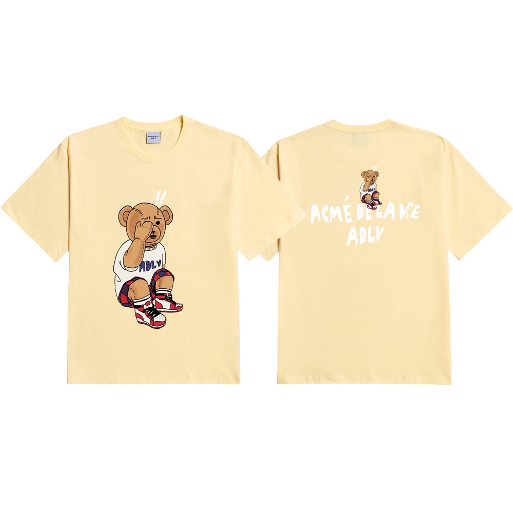 Áo thun cotton cổ tròn dáng rộng phong cách Hàn Quốc S15