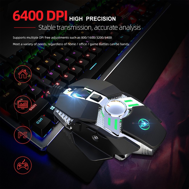 Chuột Chơi Game Có Đèn Led Rgb Sáng Tạo