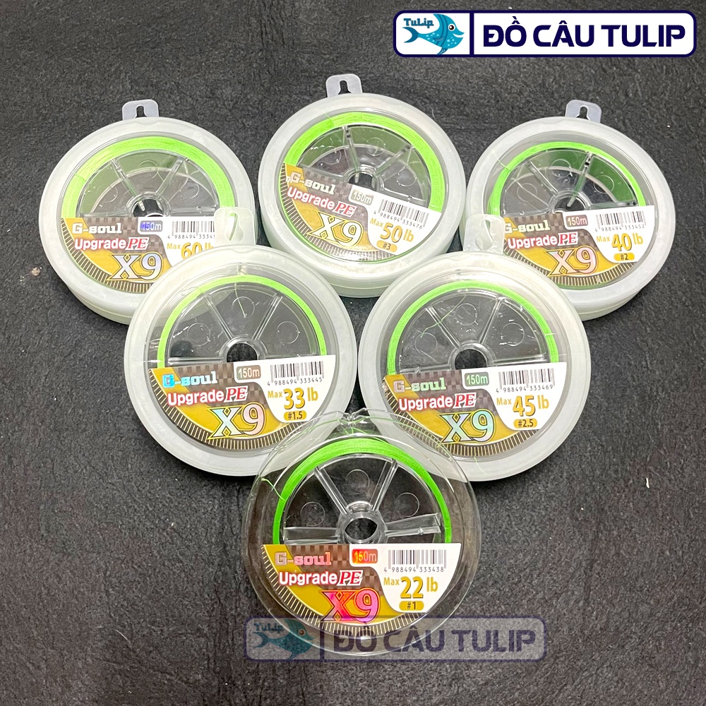 Dây Dù Câu Cá G-SOUL PE X9 - Dây Dù Câu Lure Siêu Bền - Phụ Kiện Câu Cá Đồ Câu TULIP