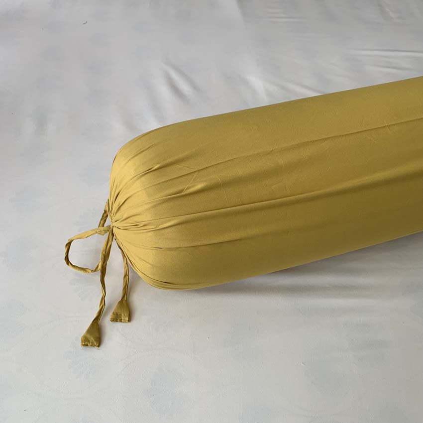 Vỏ gối ôm Cotton tici dây buộc tinh tế vải dày, đủ màu sắc kích thước 35x100cm