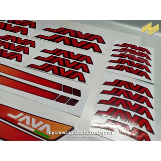 Tem decal dán sườn xe đạp gấp JAVA CL2 | JAVA Folding Decal | CycleWrap