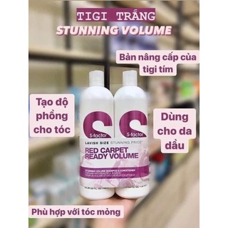 Cặp Dầu Gội Phục Hồi Tóc Cao Cấp TIGI Trắng S Factor