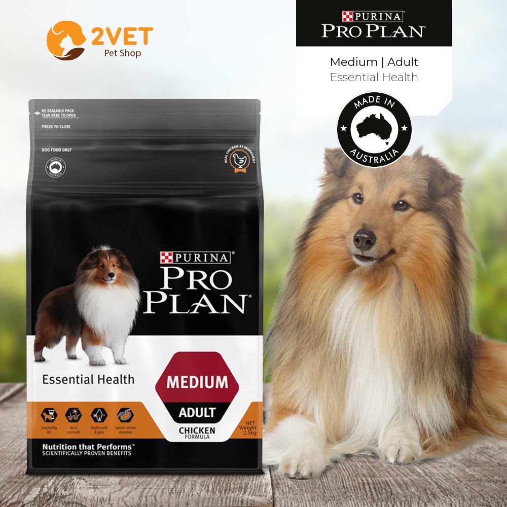 Đồ Ăn Cho Boss - Hạt Khô Cao Cấp Purina Pro Plan Dành Cho Chó Trưởng Thành - Bổ Sung Thật Nhiều Dinh Dưỡng - Gói 2,5Kg